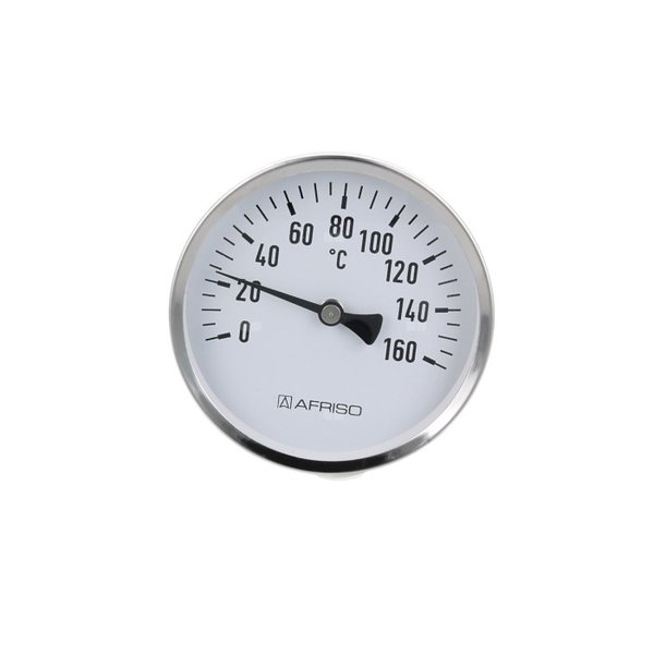 Termometr bimetaliczny AFRISO BiTh fi 100 mm 0…160'C tuleja 40 mm połączenie ax