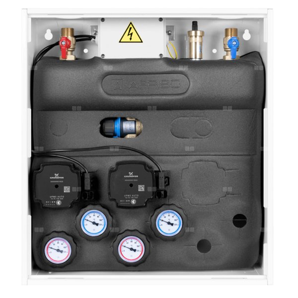 Grupa pompowa AFRISO PrimoBox AZB 201 GZ x GW 3/4'' x 3/4'', z zaworem termostatycznym, z izolacją
