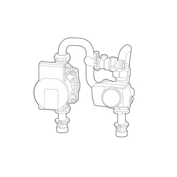 Zestaw hydrauliczny 2 obiegi grzewcze (Extensa M, Excelia S)