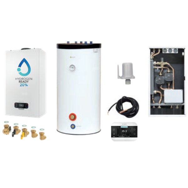 Pakiet z kotłłem kondensacyjnym MYNUTE EVO X 20R + IDRA TOP 120 + CONNECT BASE MIX 1