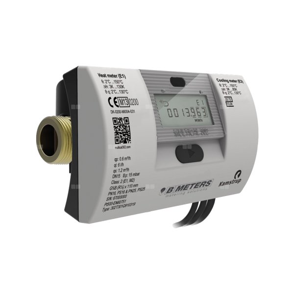 Ciepłomierz ultradźwiękowy kompaktowy z wew. modułem M-Bus, typu HYDROSONIS-ULC M303 DN15, Qp=0,6 m3/h, Tmax: 105'C, L=110 mm, 16 lat bateria