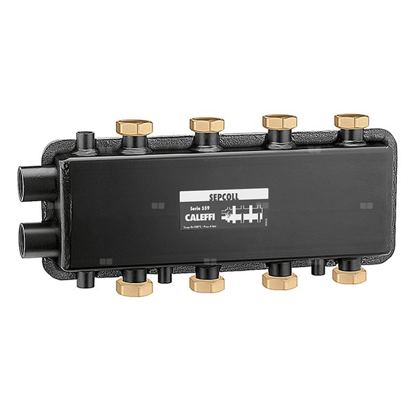SEPCOLL 2+2 Rozdzielacz ze sprzęgłem hydraulicznym do instalacji grzewczych, 125 mm
