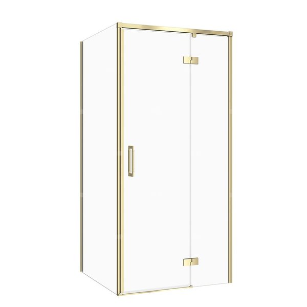 SET C272 KABINA LARGA ZAWIAS PRAWA ZŁOTA MAT 90X90X195 SZK TRANS WIR