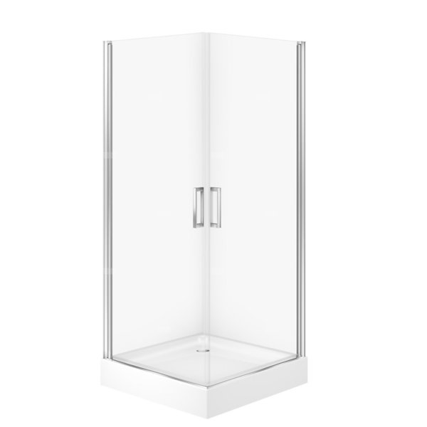 SET C381 KAB MODUO KWADR 2 DRZWI PEŁNE 80X80X195+TAKO BIAŁY 80X16 WIR