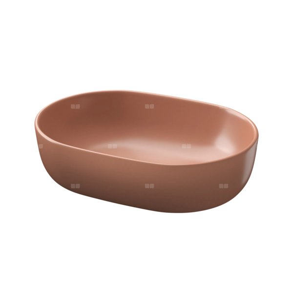 UMYWALKA NABLATOWA MODUO 50 OWALNA BOX CEGLASTY MAT