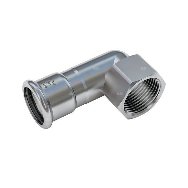 <A> Press Inox 304 Kolano 90 GW 15 x RP 1/2"mm