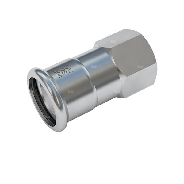 <A> Press Inox 304 Łącznik prosty GW 22 x RP 1''