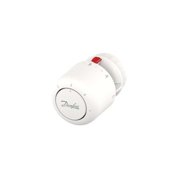 Gazowa głowica Danfoss Aero do zaworów Danfoss RA. Minimalna nastawa temperatury 16 C.