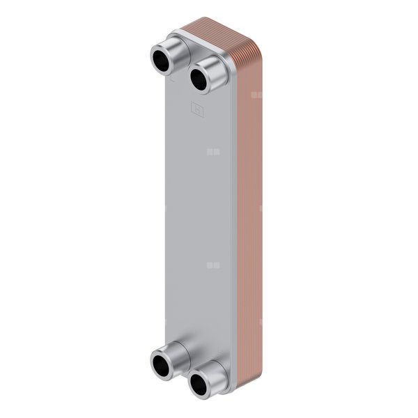Lutowany wymiennik ciepła, stal nierdzewna lutowana XB05H-1 20 PN10 G 3/4 x20mm