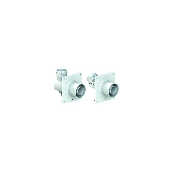 CoxDENS Rozeta maskująca C9-x z kolanem spalinowym PP Flex 45' fi 60/100-60