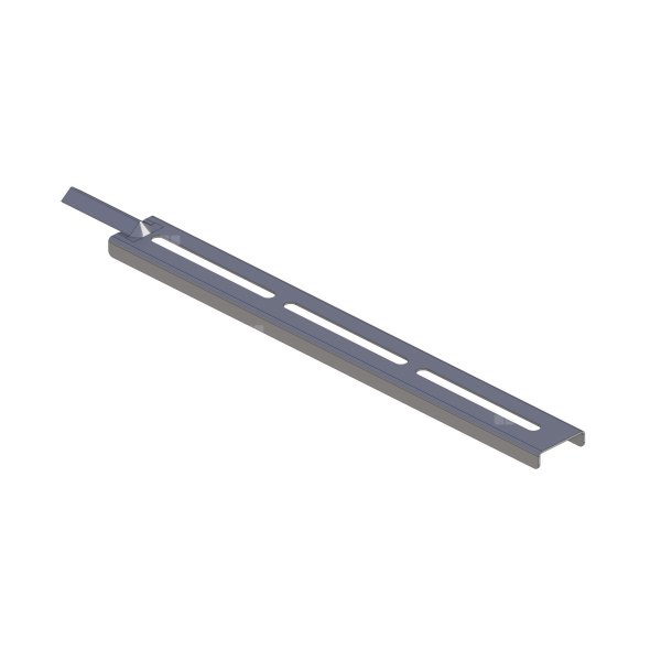 Wspornik kolana z podporą do montażu w kanale kominowym