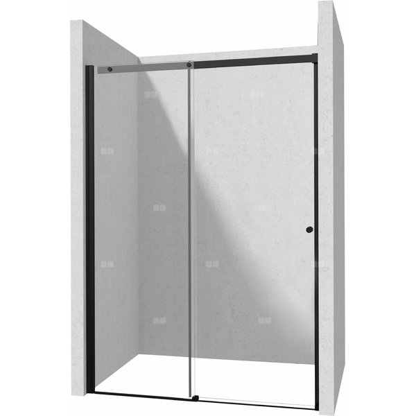 Drzwi przesuwne kerria plus nero 180 cm z powłoką, szkło totalwhite
