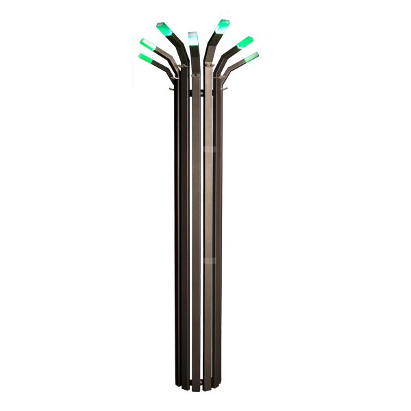 Grzejnik drabinkowy ENIX BAMBUS, wym. 1780 x 554 mm, kolor graphite, moc 494W