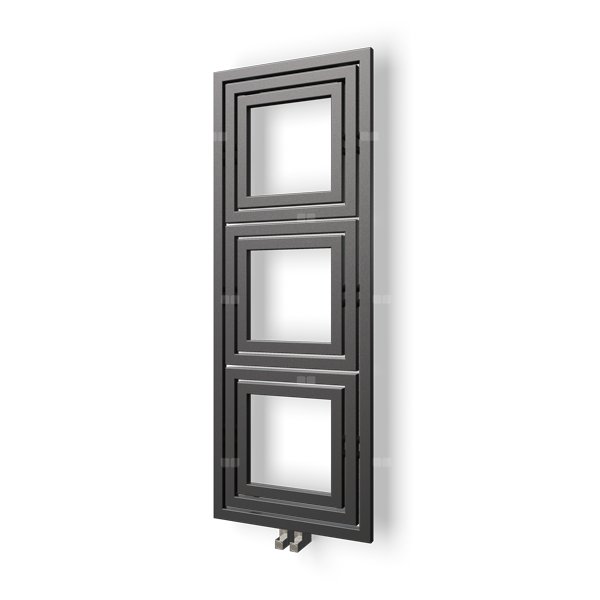 Grzejnik drabinkowy ENIX LIBRA, wym. 600 x 1110 mm, kolor graphite, moc 560W