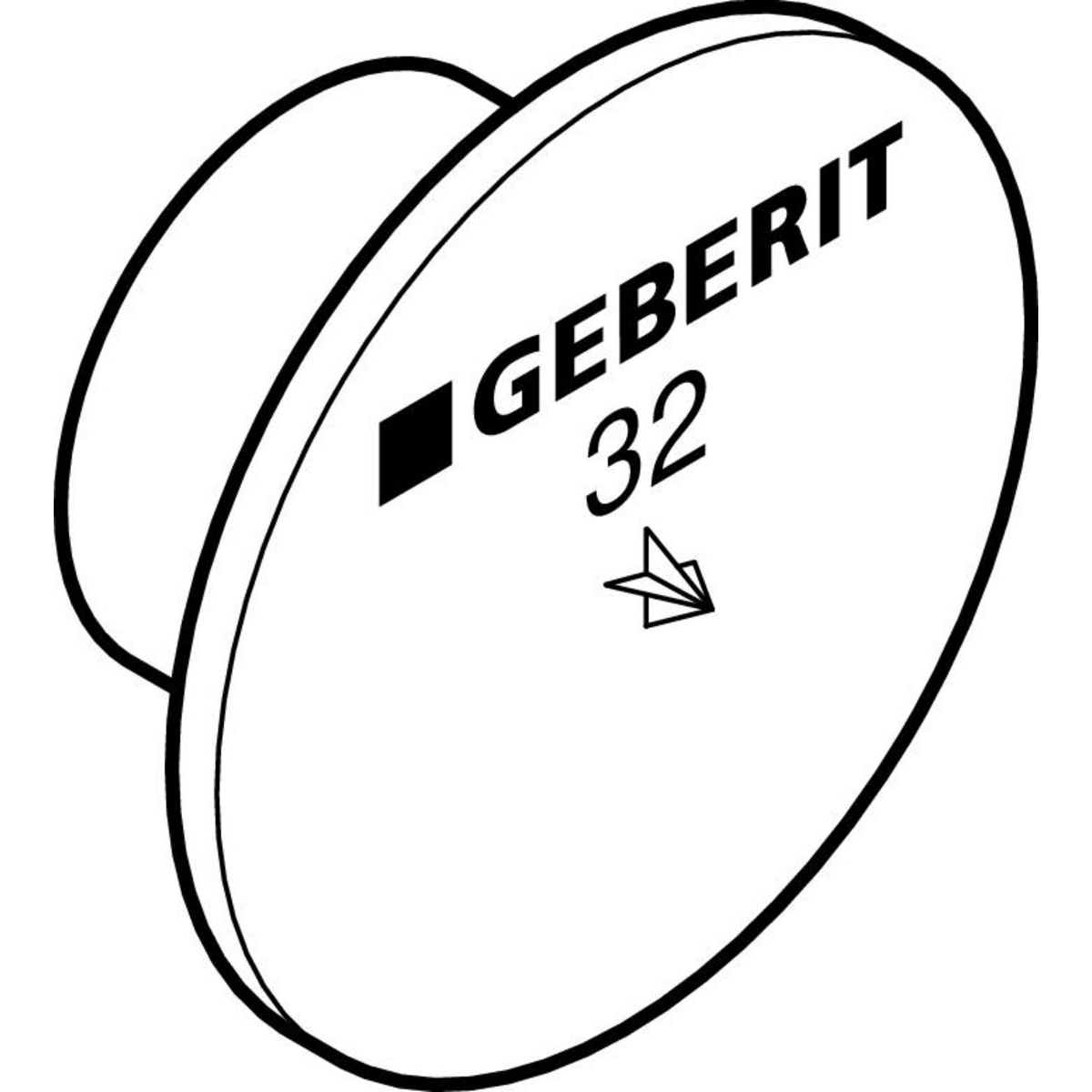 Zaślepki ochronne ze znacznikiem osi Geberit d40
