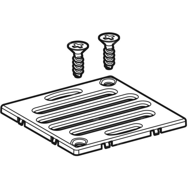 Kratka Geberit do wpustu podłogowego, kratka szczelinowa 10 x 10 cm