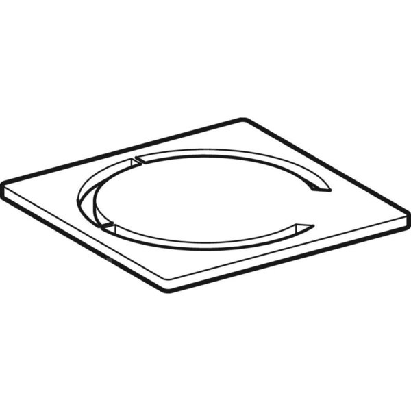 Kratka Geberit do wpustu podłogowego, kratka szczelinowa 10 x 10 cm