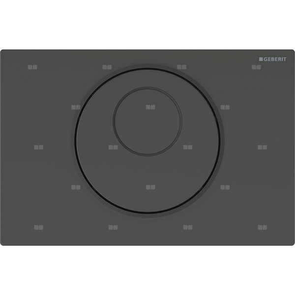 Elektroniczny zestaw uruchamiający WC Geberit, IR, Sigma10, 12cm, stal nierdz., czarny