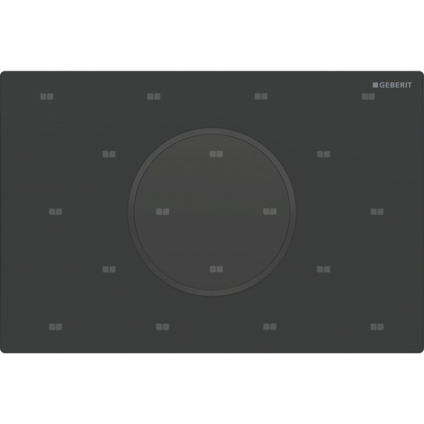 Elektroniczny zestaw uruchamiający WC Geberit, IR, Sigma10, 12cm, czarny mat, easy-to-clean