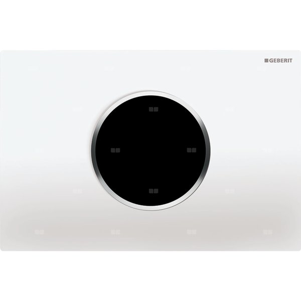 Elektroniczny zestaw uruchamiający WC Geberit, IR, Sigma10, 12cm, biały-chrom bł.