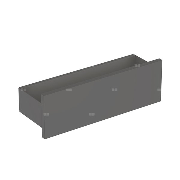 Półka ścienna Geberit Smyle Square: 45x14.8x15cm, Korpus: lava / malowany proszkowo matowy, Front: lava / lakierowany na kolor matowy