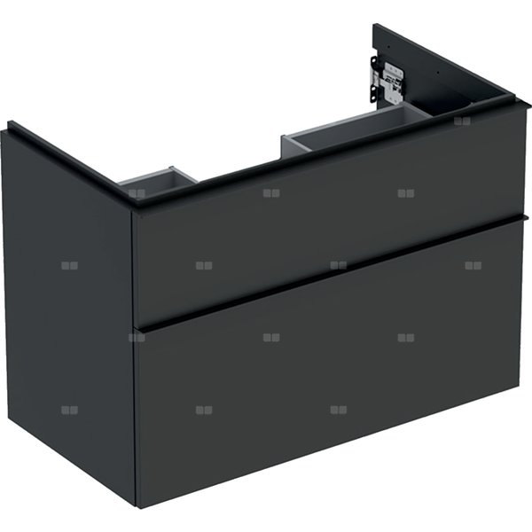 Szafka pod umywalkę GEBERIT iCon, 2 szuflady, kolor lava szer.88.8mm