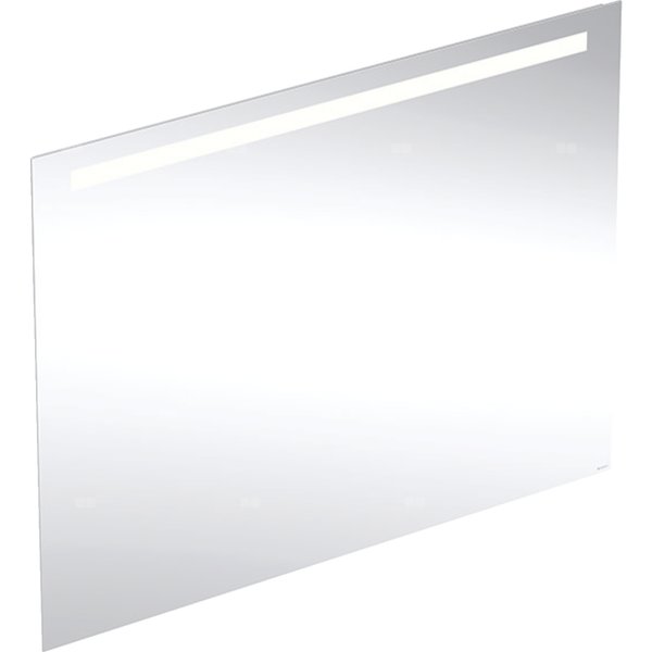 Geberit Option Basic Square Podświetlane lustro, B120cm, H90cm, T3.2cm, oświetlenie u góry, Aluminium anodyzowane