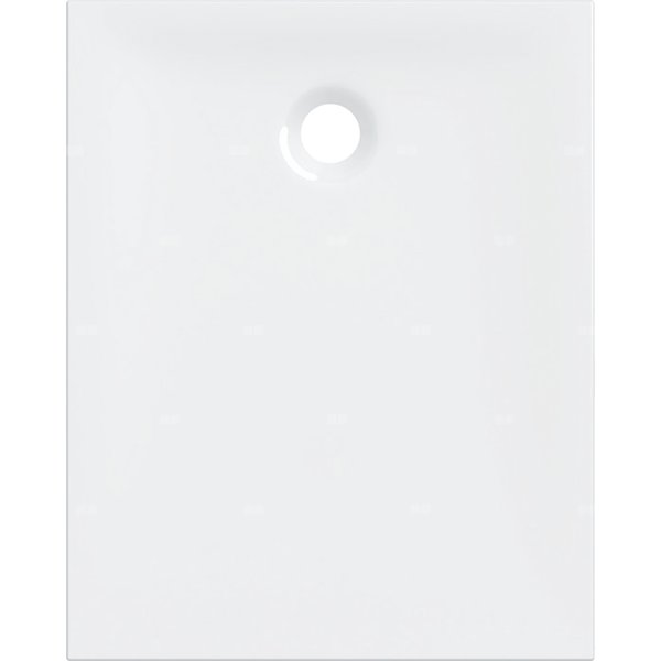 Brodzik prostokątny Geberit Nemea: 100x80x3.5cm, Biały / Błyszczący