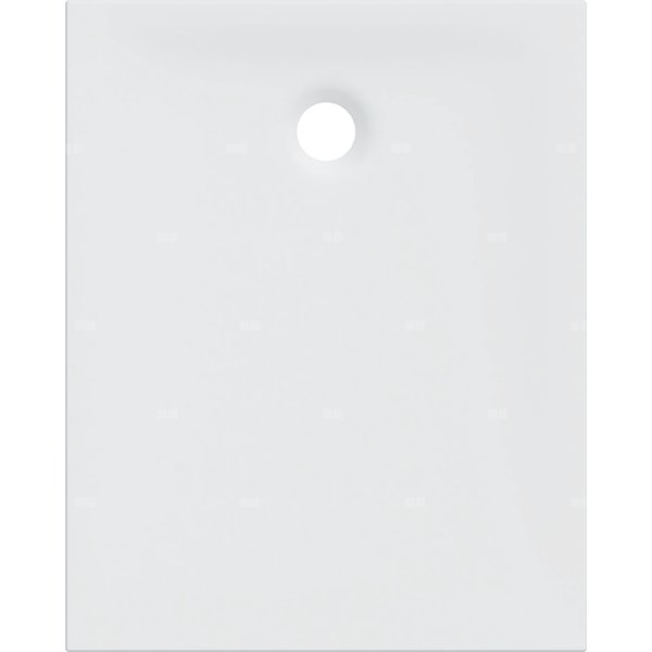 Brodzik prostokątny Geberit Nemea: 100x80x3.5cm, Biały / Matowy