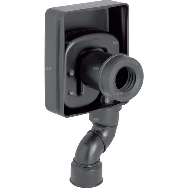 Syfon podtynkowy Geberit do pisuaru, wylot pionowy: d=50mm, Czarny