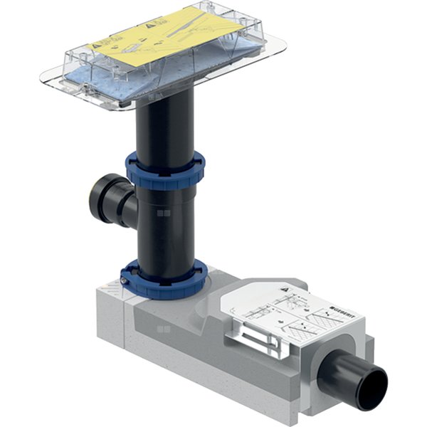 Zestaw montażowy z wpustem Geberit, do rynien zbiorczych serii CleanLine: L=30cm