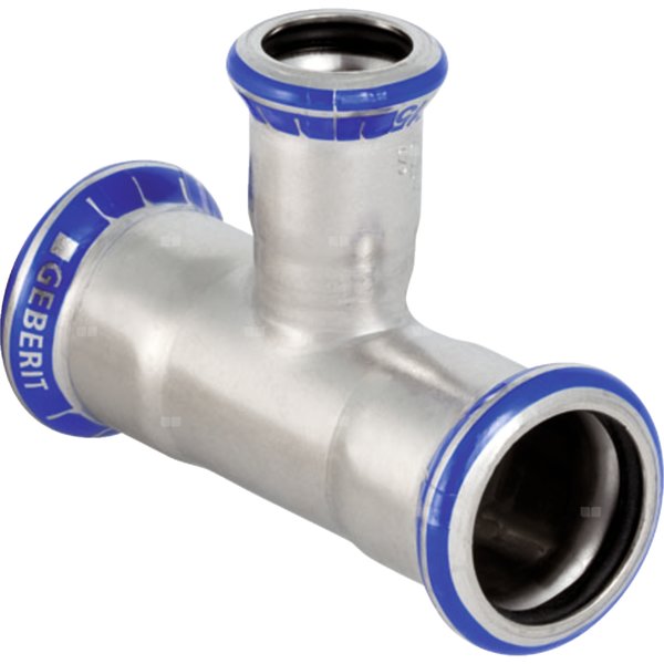 Trójnik GEBERIT Mapress Edelstahl redukcja stal nierdzewna 108 mm x 35 mm x 108 mm MZ