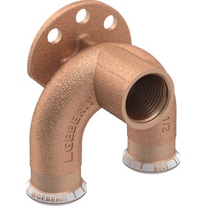 Podłączenie armatury Geberit Mapress Kupfer 90 st. z gw.wewn. d15-Rp½-d15