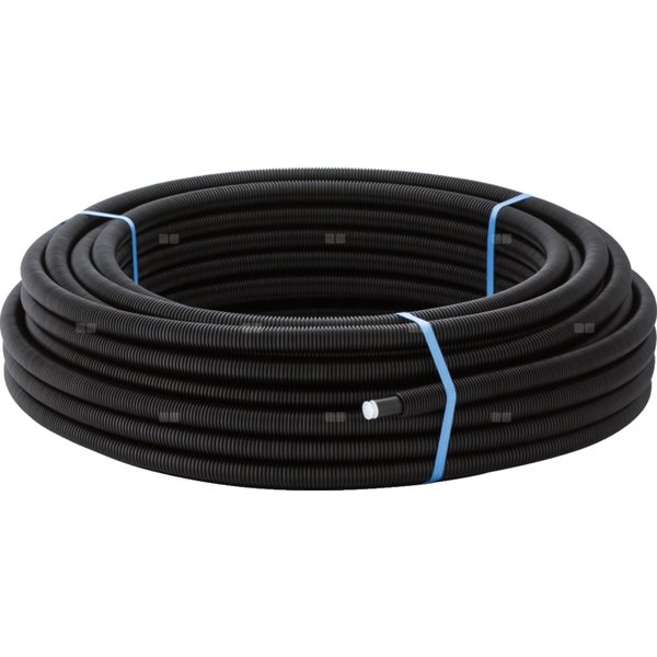 Rura PE-RT II/AL/PE-RT II GEBERIT Mepla 16 mm x 2.25 mm, izolacja kolor czarny z rurą osłonową - kręgi 50m wielowarstwowa gładka