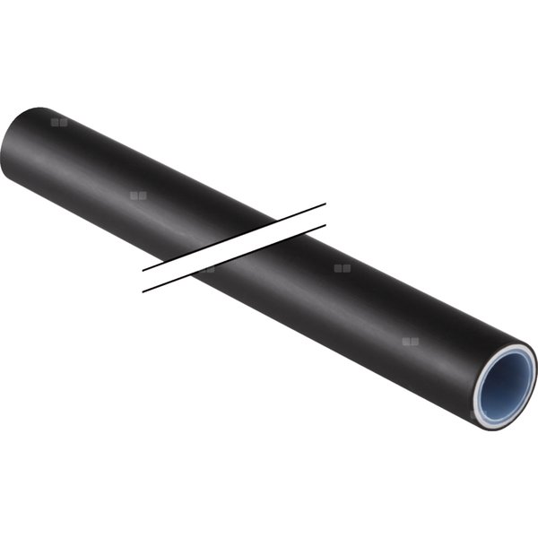 Rura PE-RT II/AL/PE-RT II GEBERIT Mepla 20 mm x 2.5 mm, izolacja kolor czarny - sztanga 5m wielowarstwowa gładka