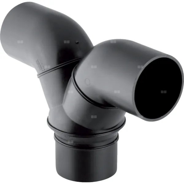 Trójnik GEBERIT Silent-db20  90' PE 90 mm x 110 mm x 90 mm (króciec z tworzywa sztucznego do spawania/zgrzewania x króciec z tworzywa sztucznego do spawania/zgrzewania x króciec z tworzywa sztucznego do spawania/zgrzewania), kolor czarny