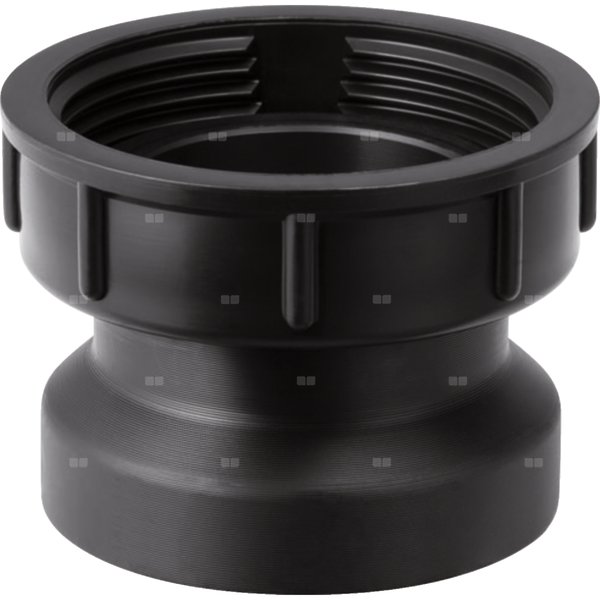 Króciec przyłączeniowy Geberit z nakrętką: d=40mm, DN=40, G=1 1/2″, H=3.5cm, Czarny
