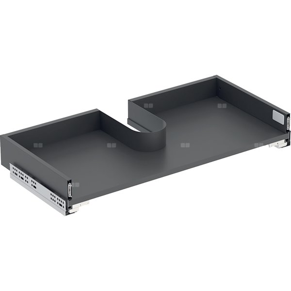 Szuflada górna Geberit do szafki pod umywalkę meblową Selnova Square, z dwiema szufladami: Szerokość umywalki=80cm, Lava / Matowy