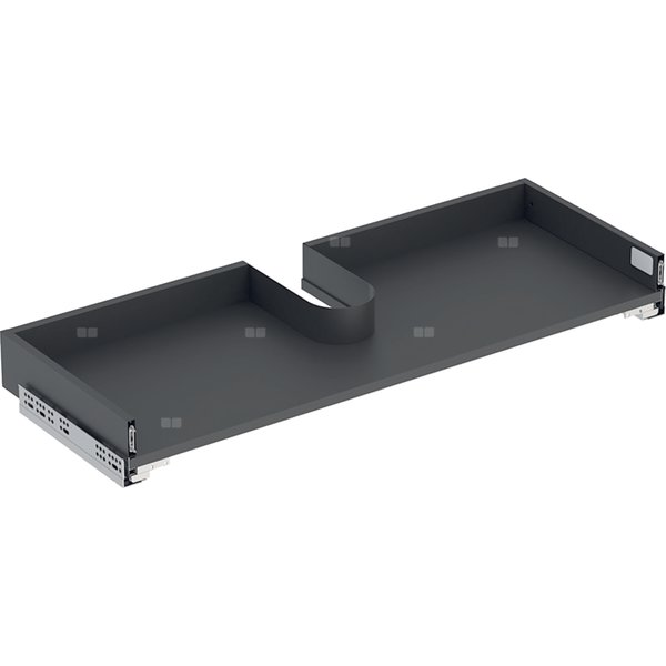 Szuflada górna Geberit do szafki pod umywalkę meblową Selnova Square, z dwiema szufladami: Szerokość umywalki=100cm, Lava / Matowy