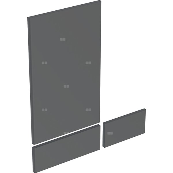 Zestaw drzwi (3 szt.) do szafki z lustrem GEBERIT, kol. biały wysoki połysk