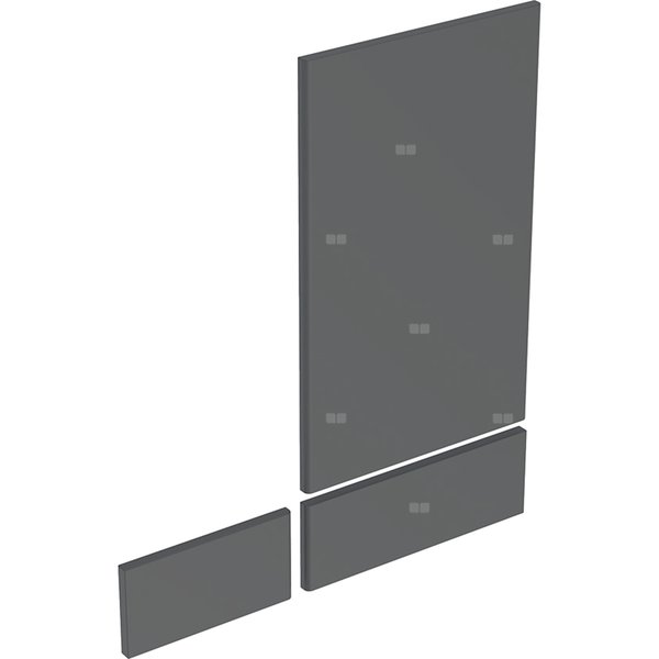 Zestaw drzwi (3 szt.) do szafki z lustrem GEBERIT, kol. biały wysoki połysk