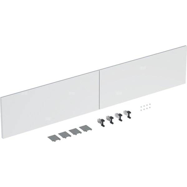 Zestaw frontów szuflad (2 szt.) do szafki pod umywalkę podwójną GEBERIT iCon, kol. biały matowy szer.1200 mm