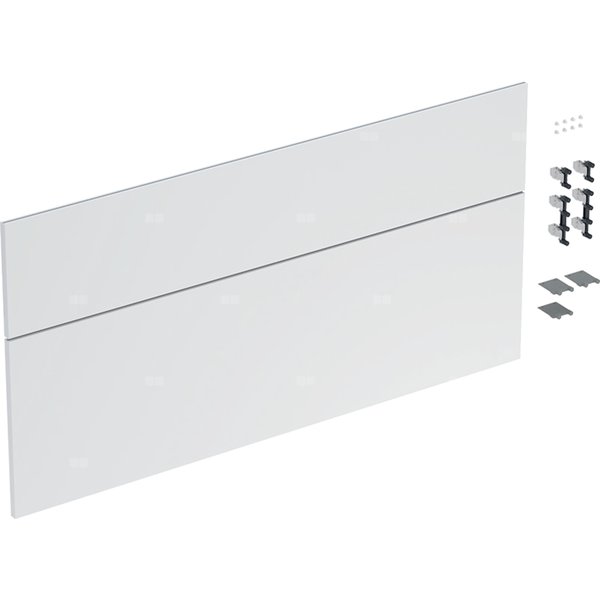 Zestaw frontów szuflad (2 szt.) do dolnej szafki pod umywalkę GEBERIT iCon, kol. biały matowy szer.1200 mm