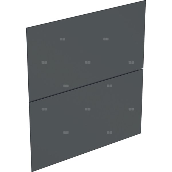 Zestaw frontów szuflad (2 szt.) do szafki bocznej GEBERIT ONE, kol. czarny matowy szer.450 mm