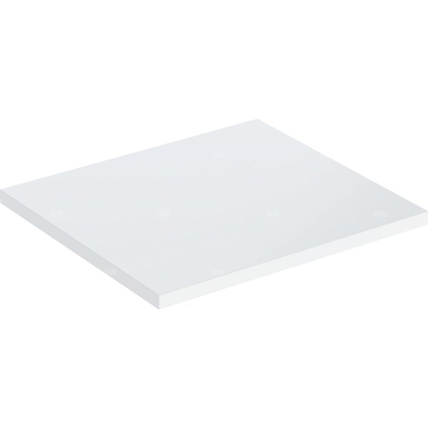 Płyta przykrywająca Geberit do szafki bocznej i średniej z jednymi drzwiami: Biały / Lakierowany na wysoki połysk