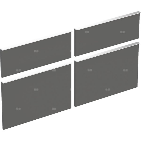Zestaw frontów szuflad do dolnej szafki pod umywalkę GEBERIT iCon, kol. lava szer.1200 mm