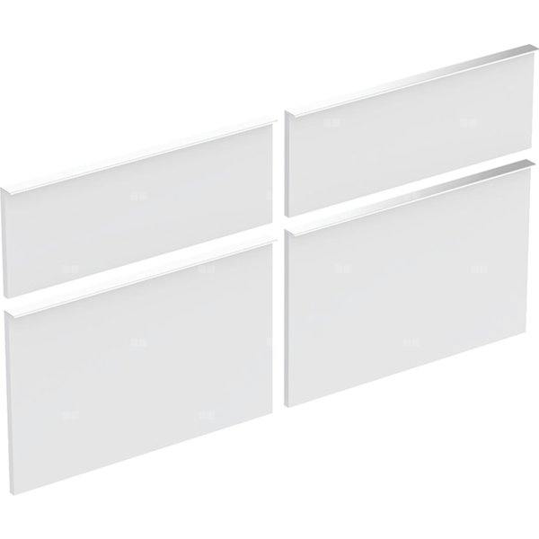 Zestaw frontów szuflad do szafki pod umywalkę podwójną GEBERIT iCon, kol. biały matowy szer.1200 mm
