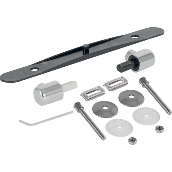 Zestaw zawiasów Geberit do deski sedesowej, wolne opadanie (2 szt.)