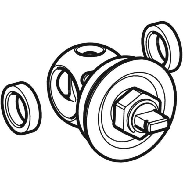 Zestaw do podtynkowego zaworu kulowego: DNV=15
