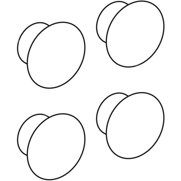 Zestaw zaślepek Keramag do wysokiej szafki (4 szt.)